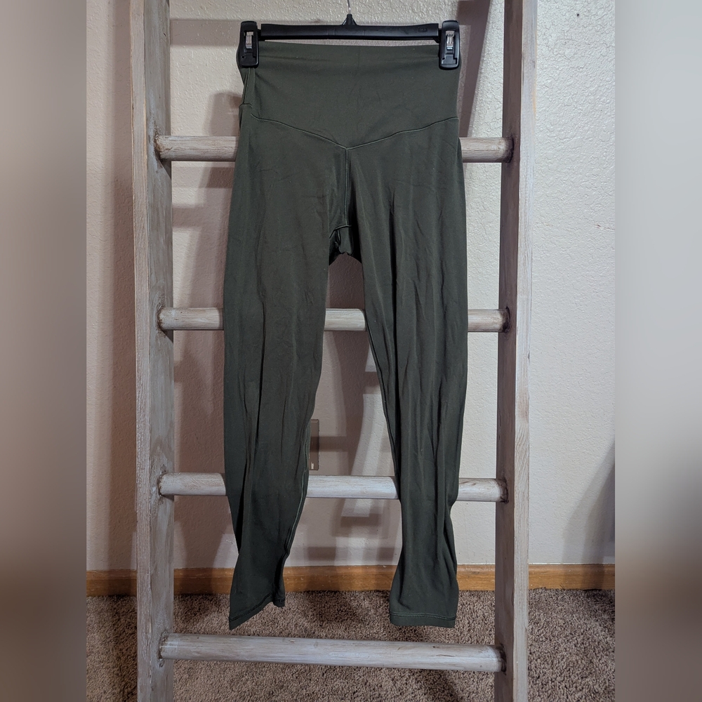 Aerie Dark Green High-Rise Leggings
